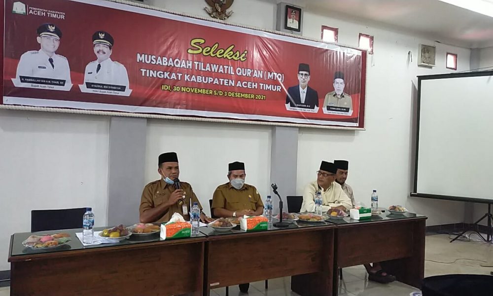Seleksi Peserta MTQ Aceh Timur Resmi Dimulai