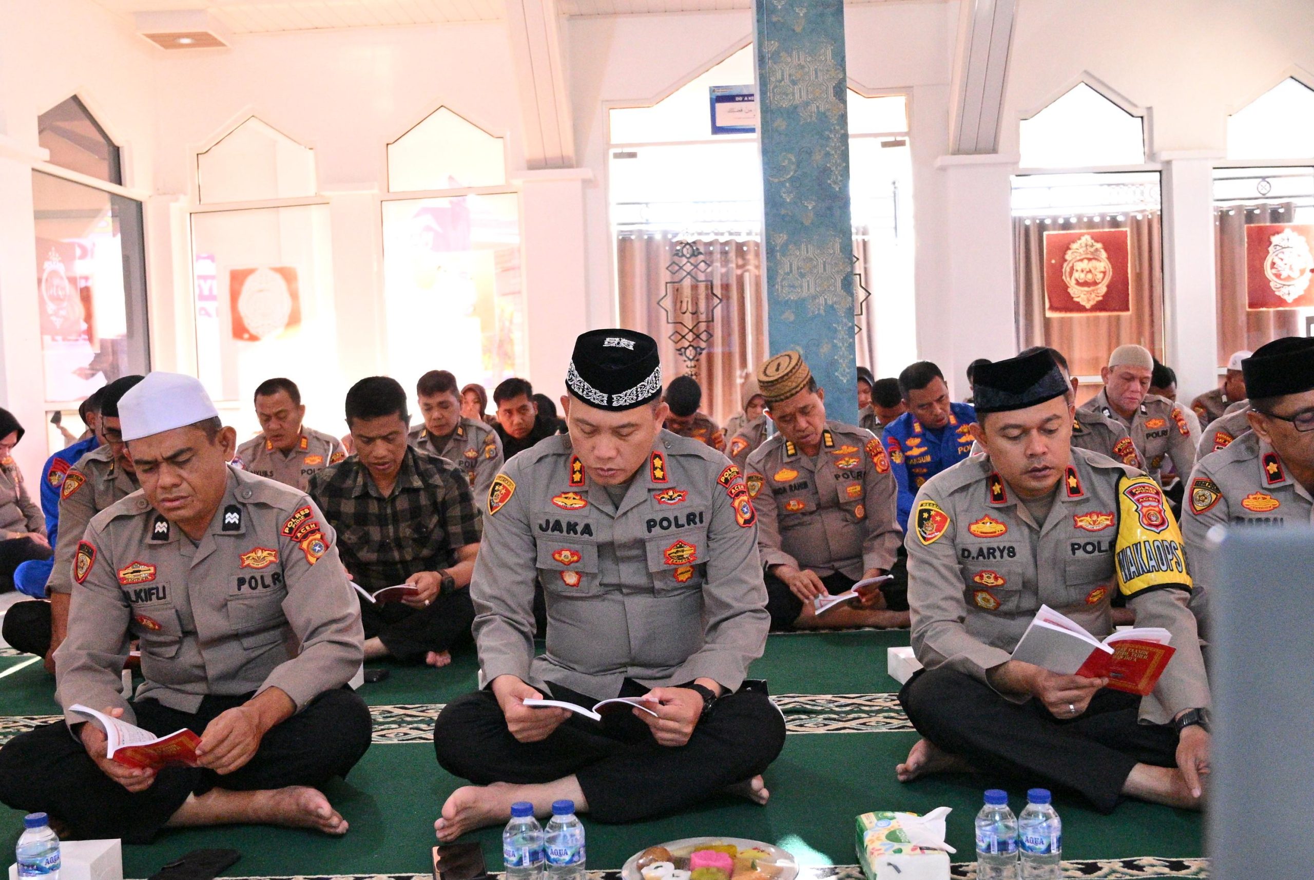 Polres Pidie Ikuti Kegiatan Binrohtal Daring dari Biro SDM Polda Aceh