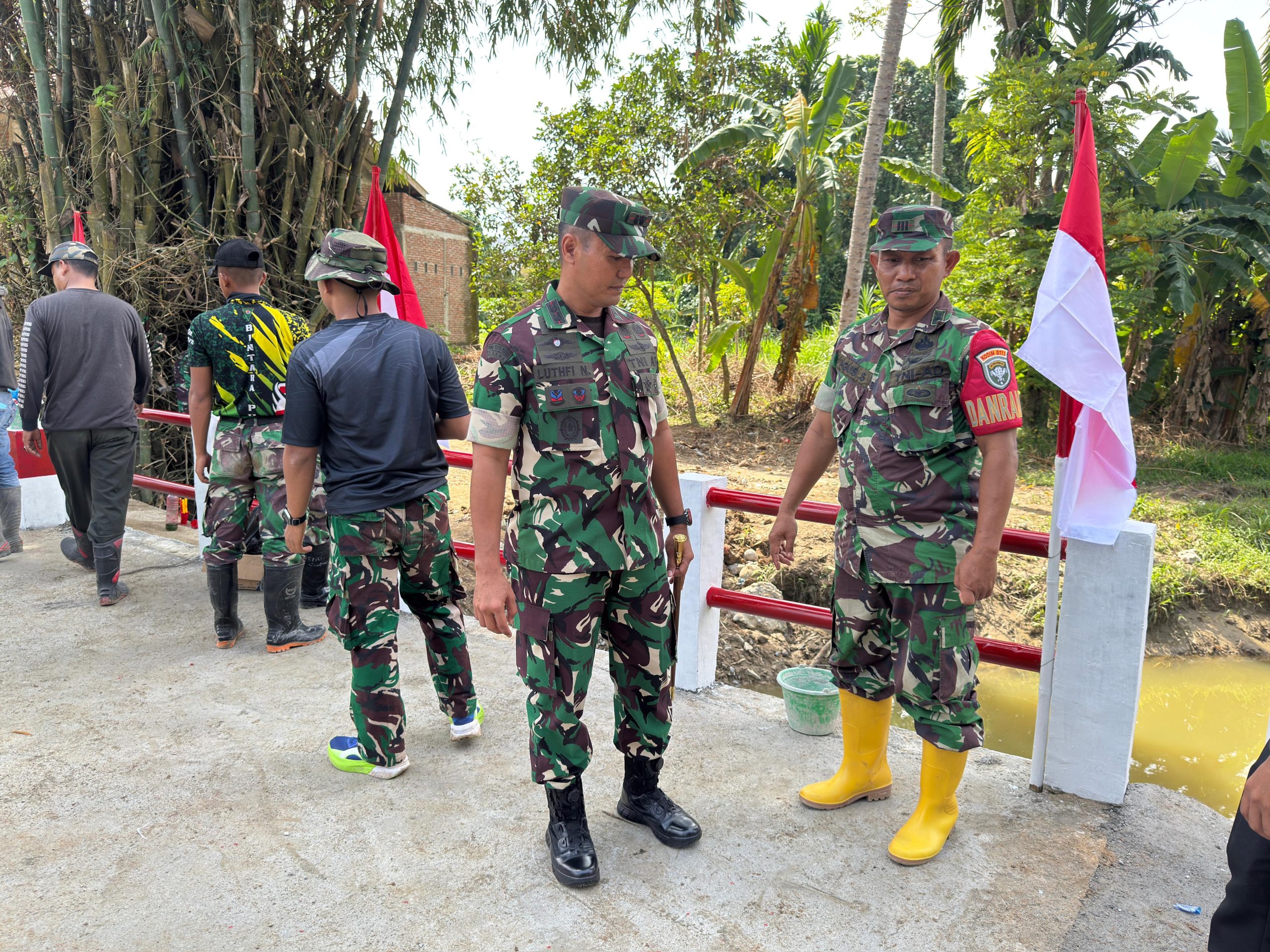 TNI Rampungkan pembangunan Jembatan ARMCO Juli Tambo Tanjong