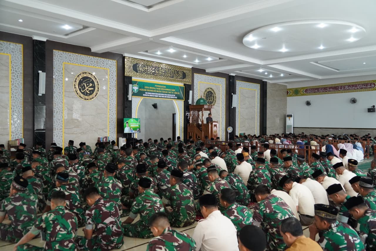 Pangdam Iskandar Muda Hadiri Peringatan Isra Mikraj Nabi Muhammad SAW 1447 H/2026 M