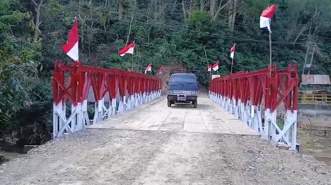 Jembatan Bailey Pepayungan Angkup–Roteh Rampung, Akses Warga Pulih