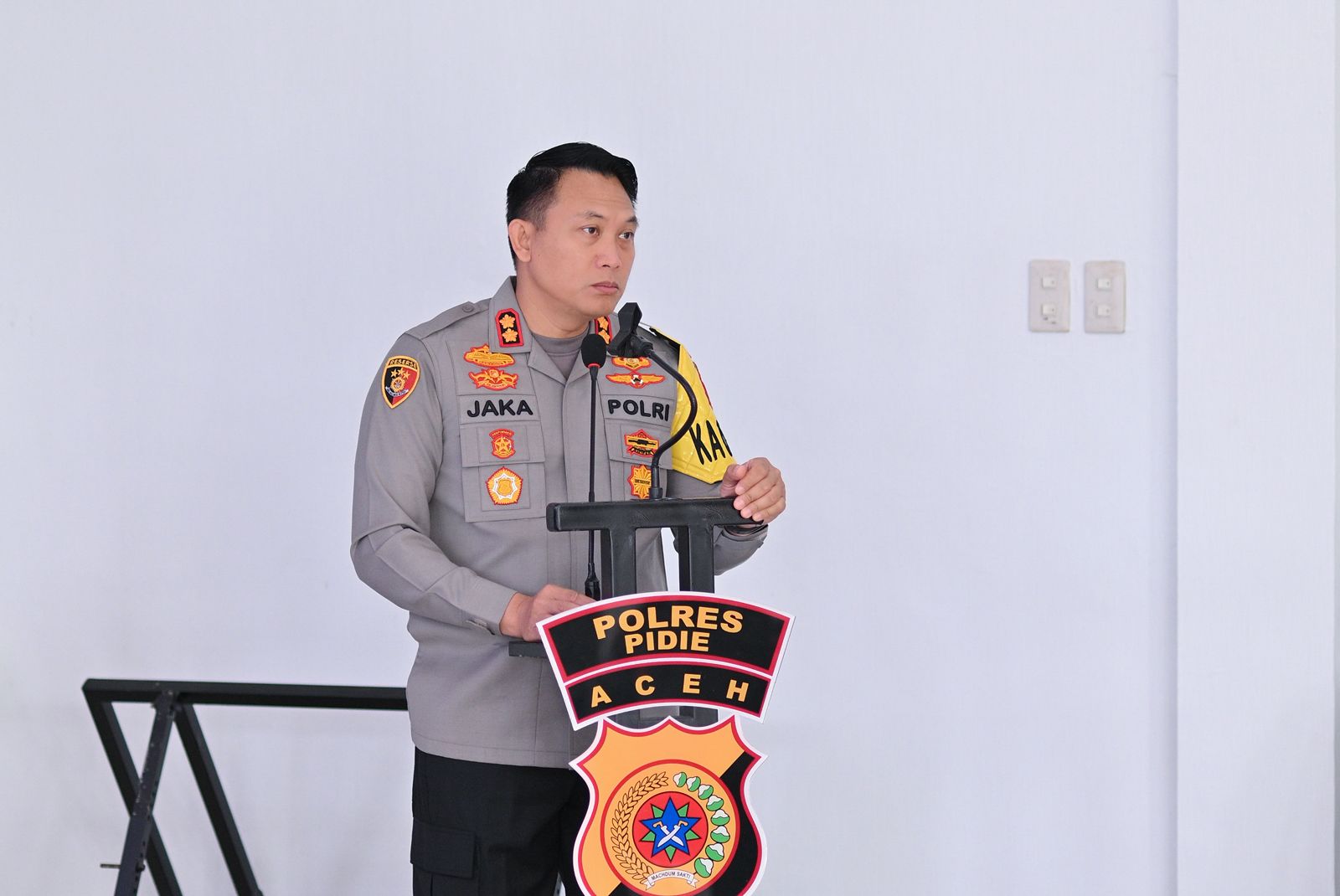 Kapolres Pidie Buka Pelatihan Peningkatan Kemampuan Fungsi Teknis Samapta Tahun 2026