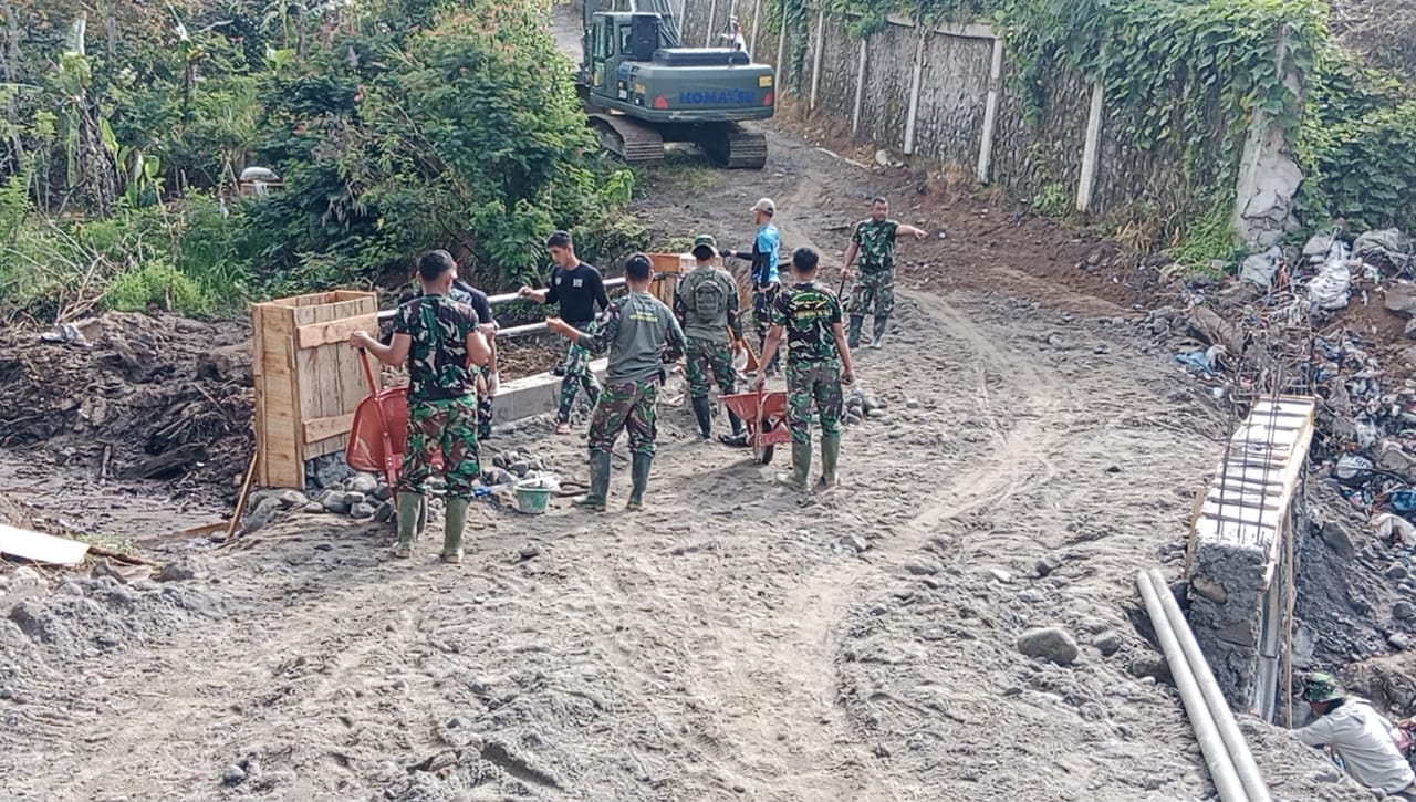 Akses Penghubung Antar Desa Segera Pulih, Pekerjaan Gorong-Gorong Terus Dikebut