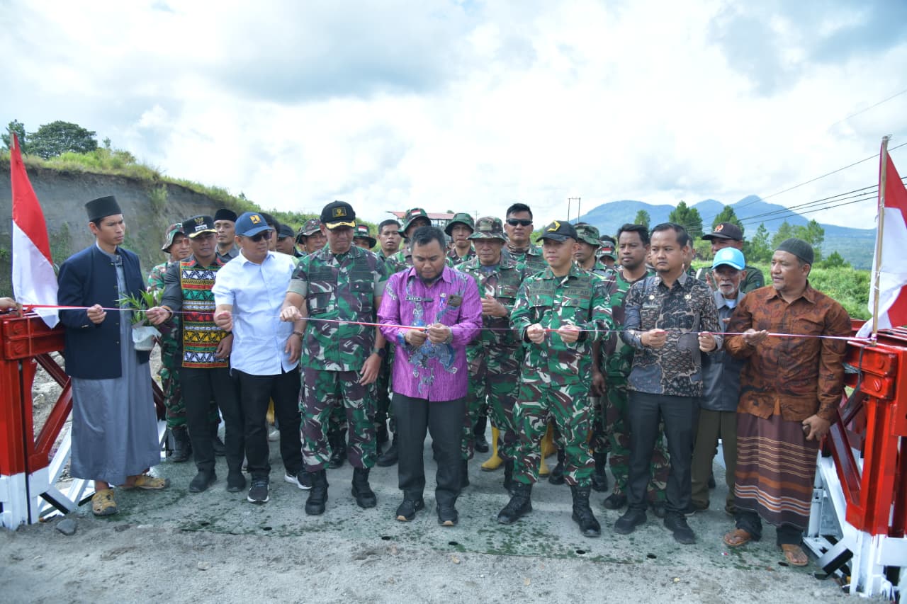 embatan Bailey Garuda Ds. Karang Rejo Bener Meriah Resmi Difungsikan, akses warga kembali pulih