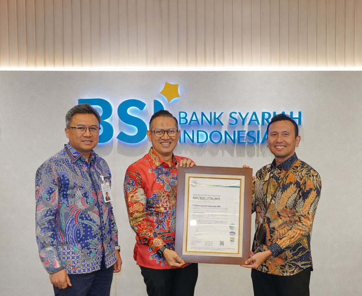 BSI Raih Sertifikasi ISO Global 27701:2019 Untuk Etika Digital dan Pelindungan Data Nasabah