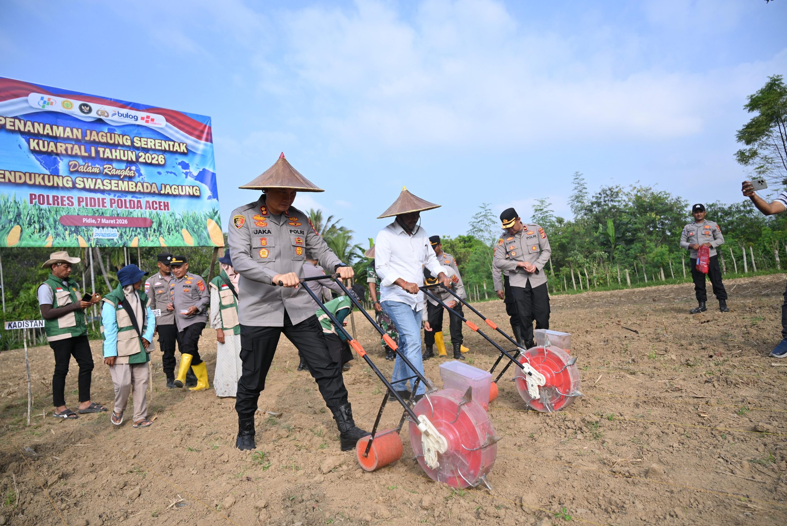 Kapolres Pidie Ikuti Tanam Raya Jagung Serentak Kuartal I 2026 Secara Virtual Bersama Kapolri