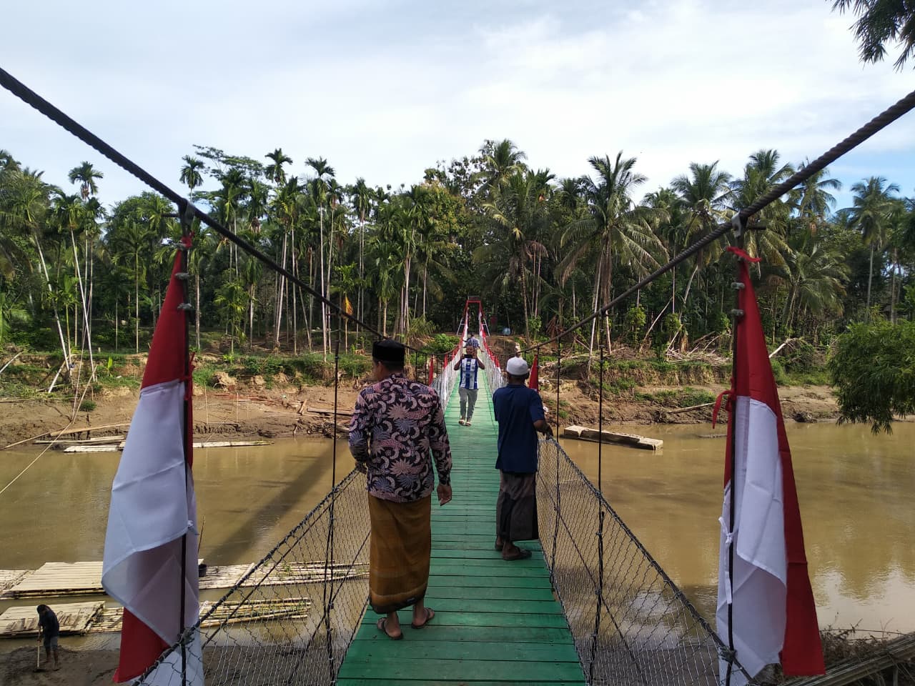 Kasad Launching 11 Jembatan Gantung di Aceh, Buka Akses Wilayah Terisolasi Pascabencana