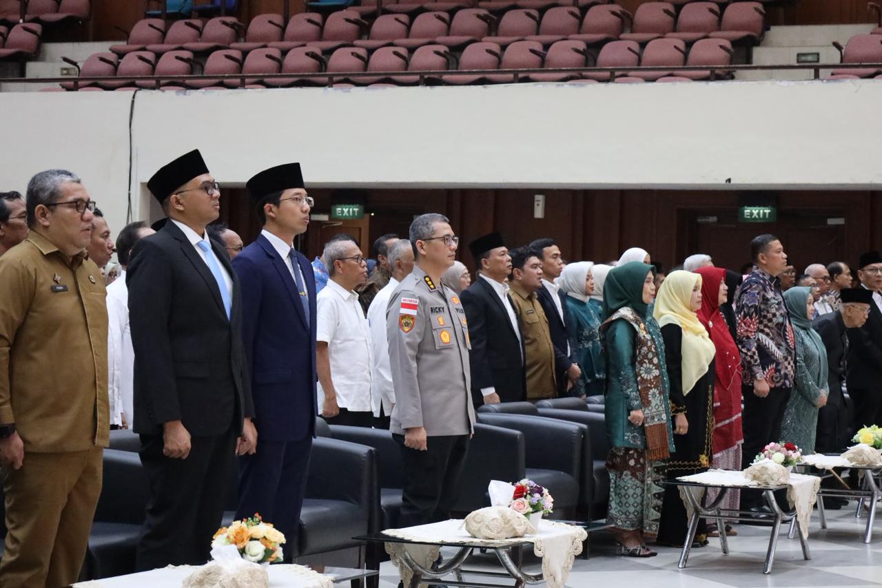 Mewakili Kapolda,Dua PJU Polda Aceh Hadiri Pelantikan Rektor USK Prof. Mirza Tabrani