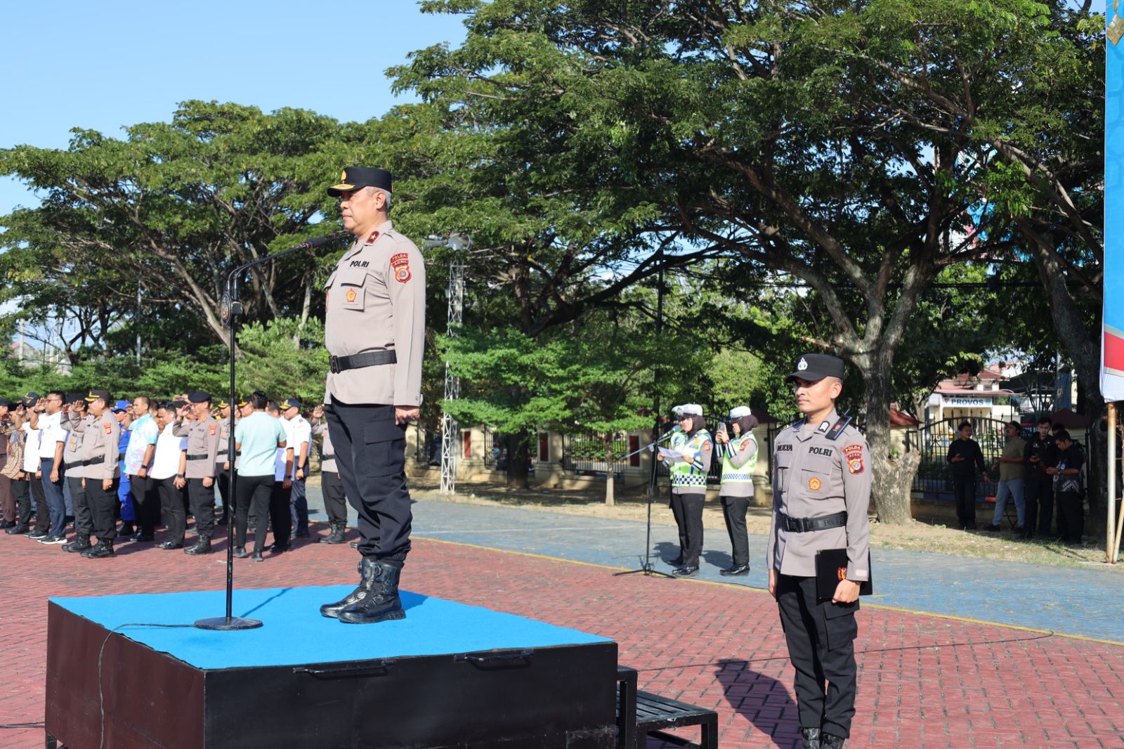 Wakapolda Aceh Pimpin Apel Gelar Pasukan Operasi Ketupat Seulawah 2026