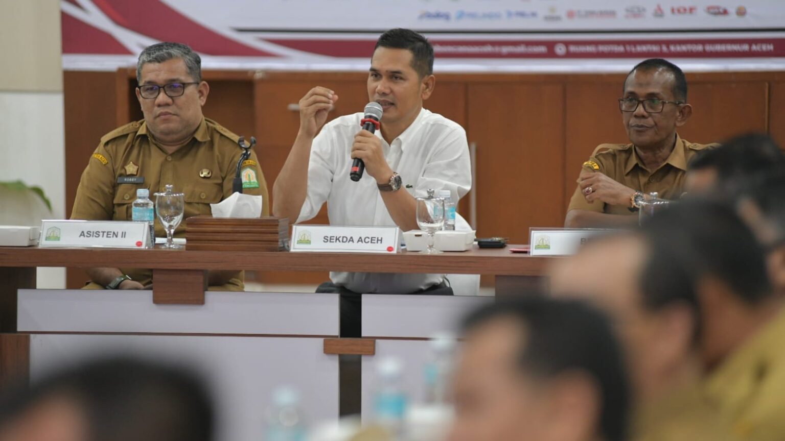 Sekda Aceh Terima Audiensi Mahasiswa, Paparkan Progres Rehabilitasi Pascabencana Hidrometeorologi