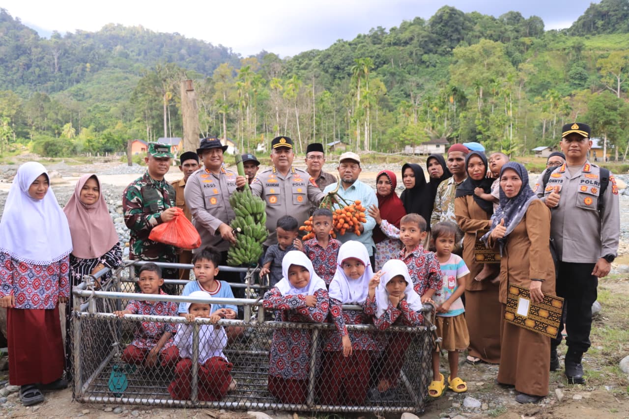 Kapolda Aceh Tinjau Jembatan Darurat yang Viral di Aceh Barat, Polda Siapkan Jembatan Gantung Demi Keselamatan Anak Sekolah