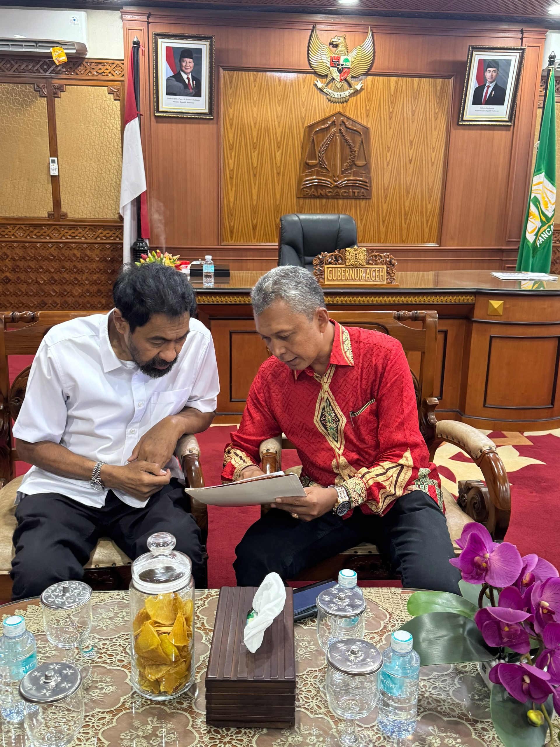 Kementan Siapkan 2,5 Triliun, Pesan Mualem: Maksimalkan untuk Pemulihan Sawah dan Kebun