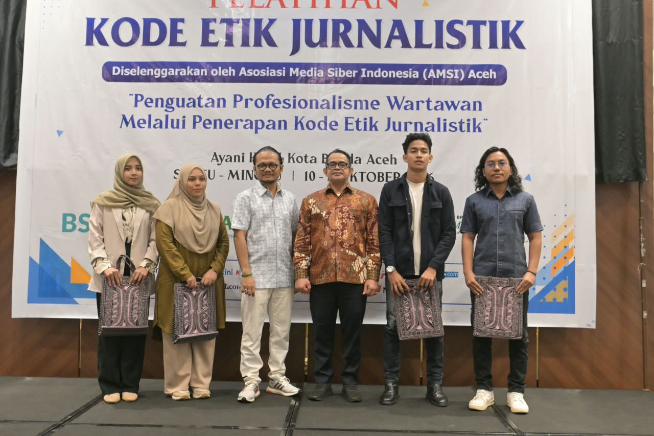 Plt. Sekda Aceh Buka Pelatihan Kode Etik Jurnalistik AMSI